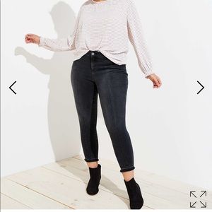 NWT Loft Plus Front Seam Unpicked Skinny Jeans